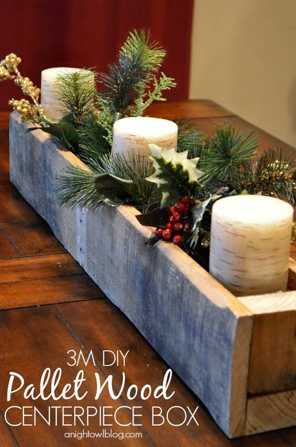 28 Ideas To Decorate Your Home With Recycled Wood This Christmas