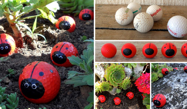 Cute And Easy Golf Ball Ladybugs To Rock Your Garden Amazing Diy