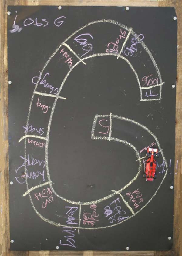 Magnetic Chalkboard Chore Chart