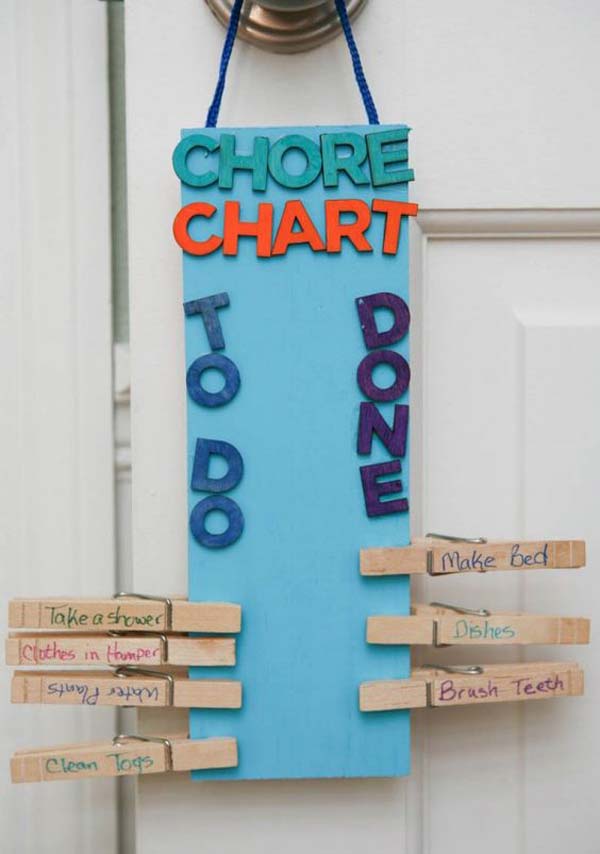 Homemade Chore Chart