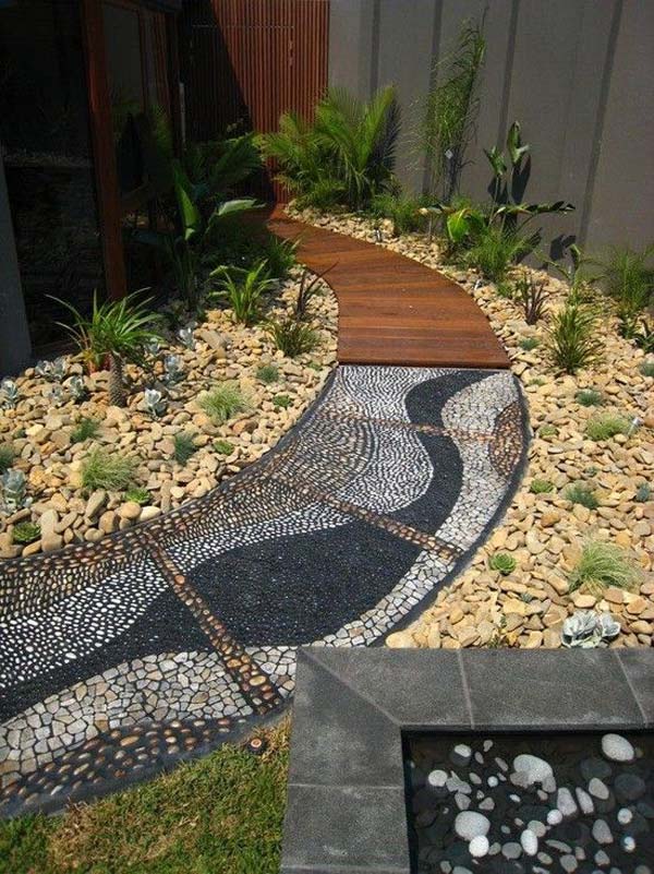 25 Cool Pebble Design Ideas for Your Courtyard - Amazing DIY, Interior