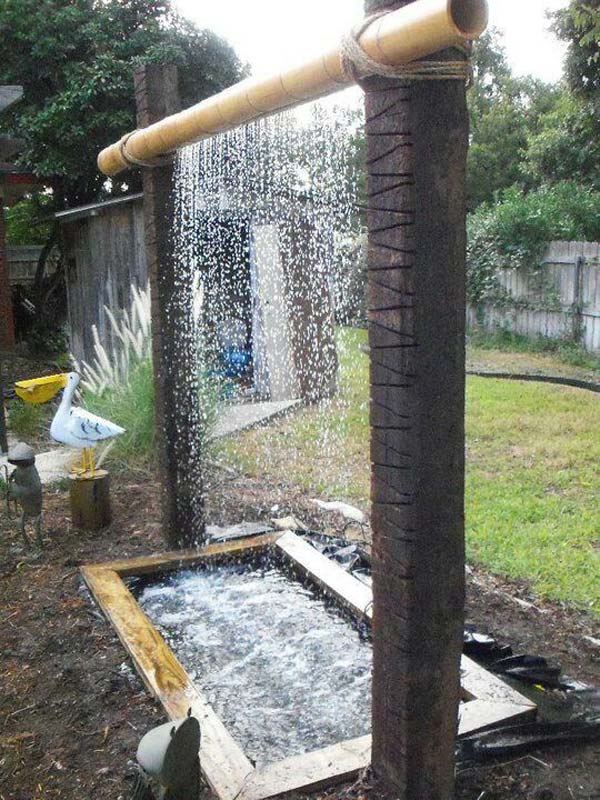 Build a Log or Wood Slice Fountain for Backyard - Amazing DIY, Interior