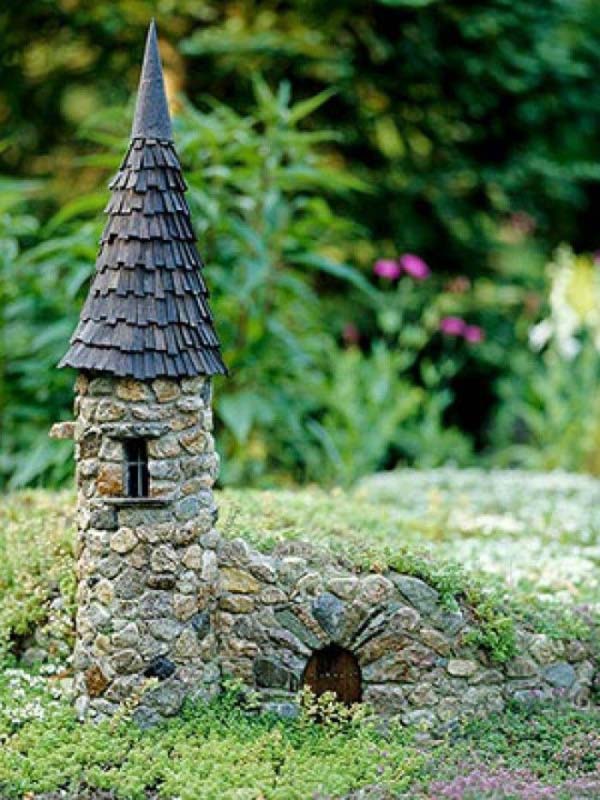 17 Cutest Miniature Stone Houses To Beautify Garden This