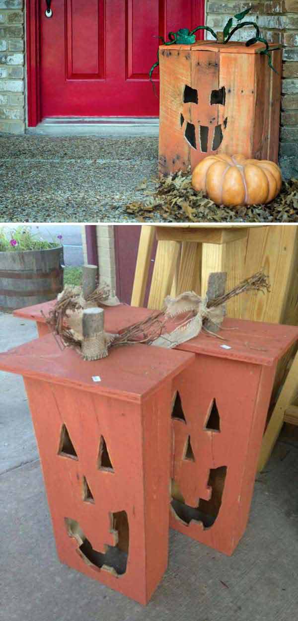 20 Halloween Decorations Crafted from Reclaimed Wood - Amazing DIY, Interior & Home Design
