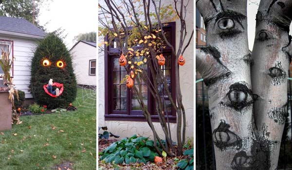 Top 21 Creepy Ideas To Decorate Outdoor Trees For Halloween