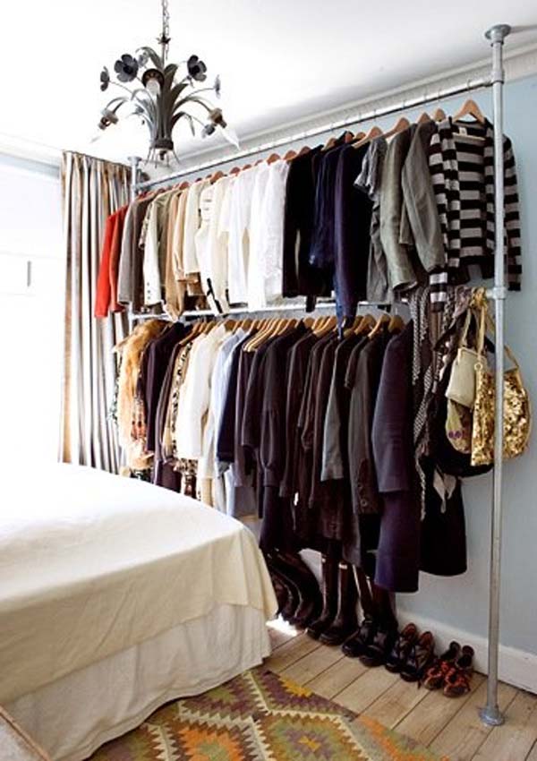 Low-Cost DIY Closet for The Clothes Storage - Amazing DIY, Interior