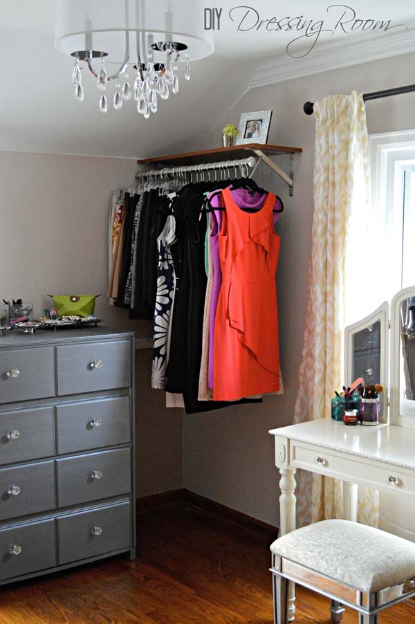 Low-Cost DIY Closet for The Clothes Storage - Amazing DIY, Interior