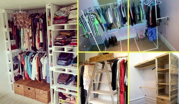 low-cost diy closet for the clothes storage - amazing diy, interior