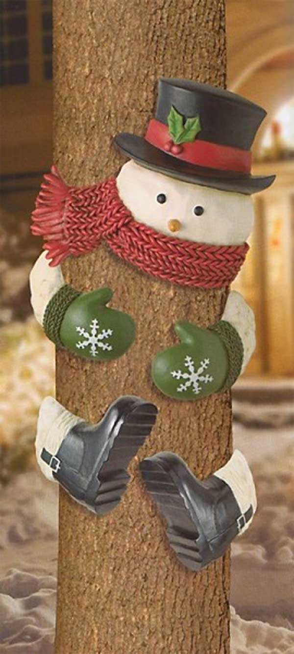 10 Cool Ideas to Decorate Garden or Yard Trees for Christmas - Amazing