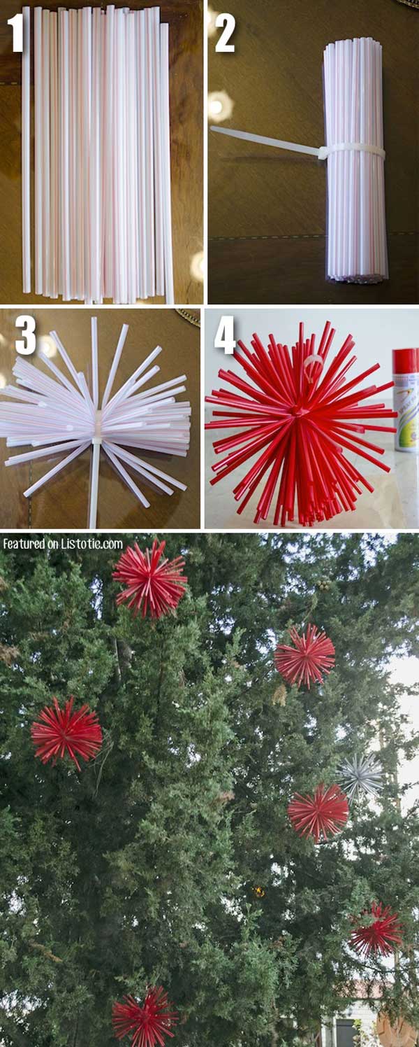 10 Cool Ideas to Decorate Garden or Yard Trees for Christmas - Amazing