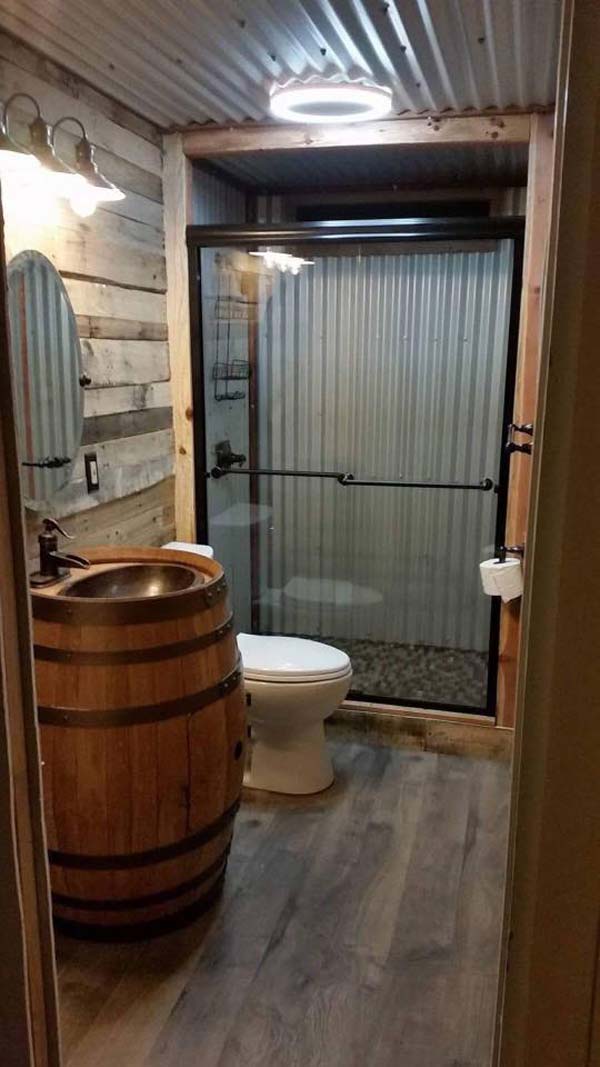 30 Awesome Ideas to Add Rustic Style To Bathroom - Amazing DIY