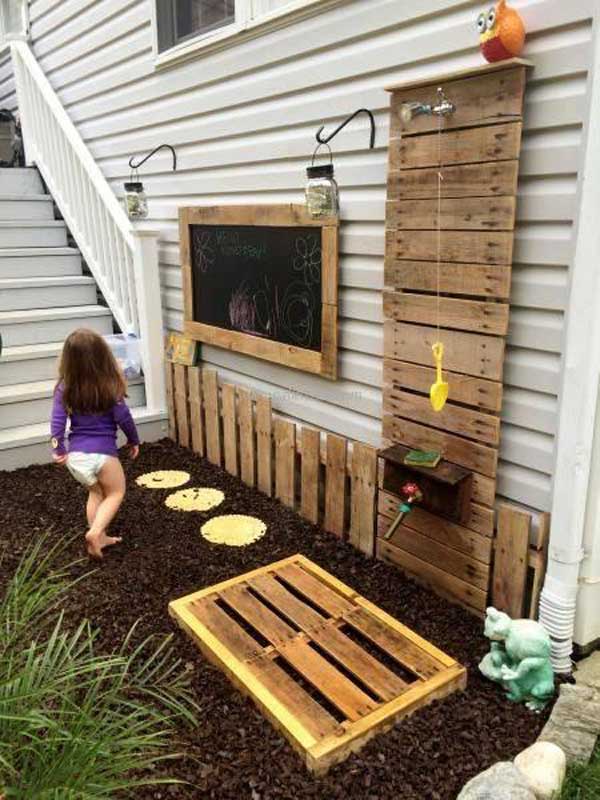 pallet kids backyard summer fun diy outdoor projects diys money palletsideas source