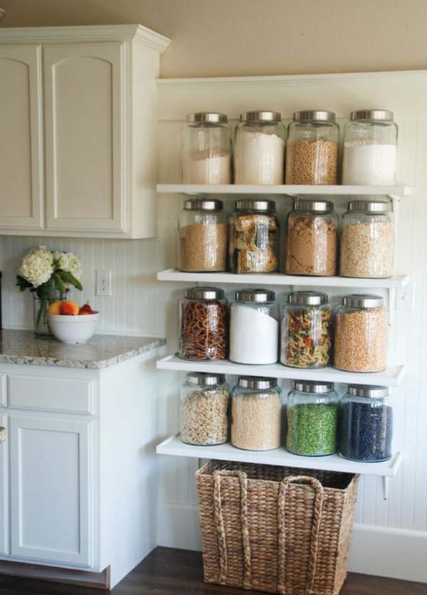 interesting and practical shelving ideas for your kitchen