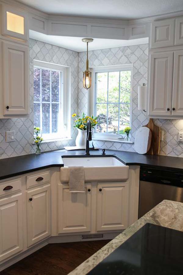 corner kitchen cabinets utilize space cabinet sink shaped use hacks fabulous storage practical