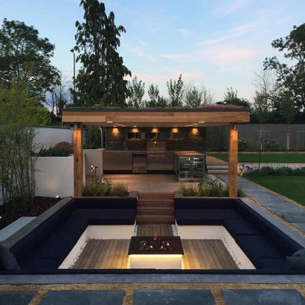 21 Awesome Sunken Fire Pit Ideas To Steal for Cozy Nights - Amazing DIY