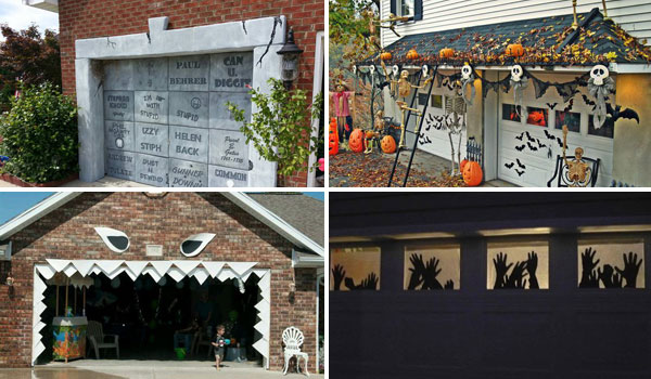 Awesome Garage Door Decorating Ideas For Halloween Amazing Diy
