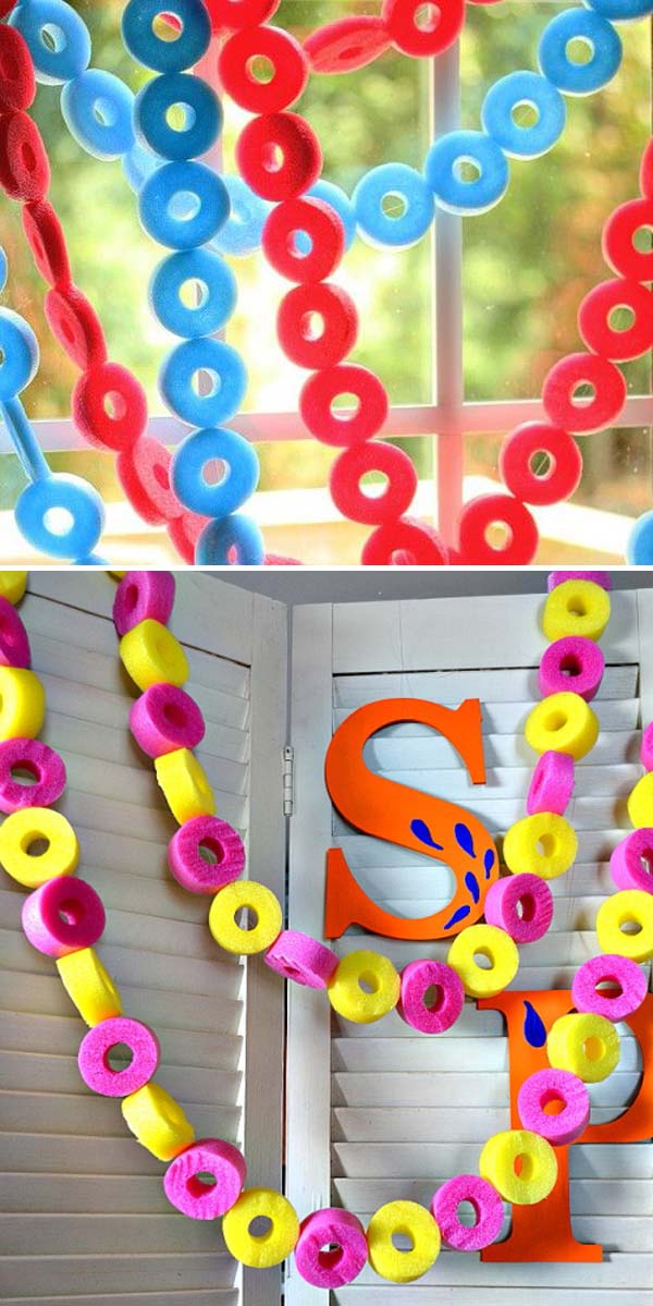 10 Exciting Christmas Decorations Created From Pool Noodles - Amazing