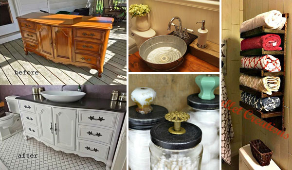 19 Recycled Projects To Customize Your Small Bathroom Amazing