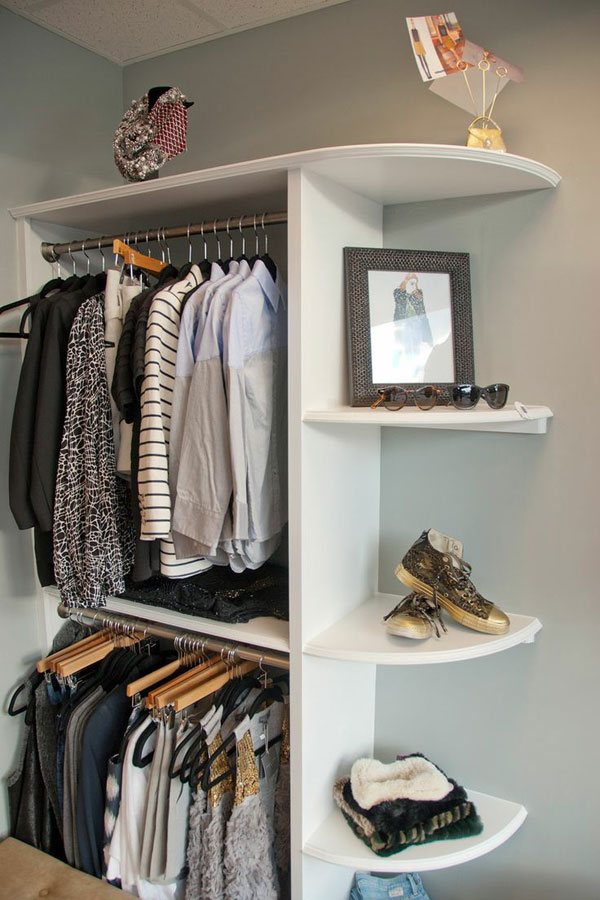 12 Brilliant Ways to Create a DIY Corner Closet