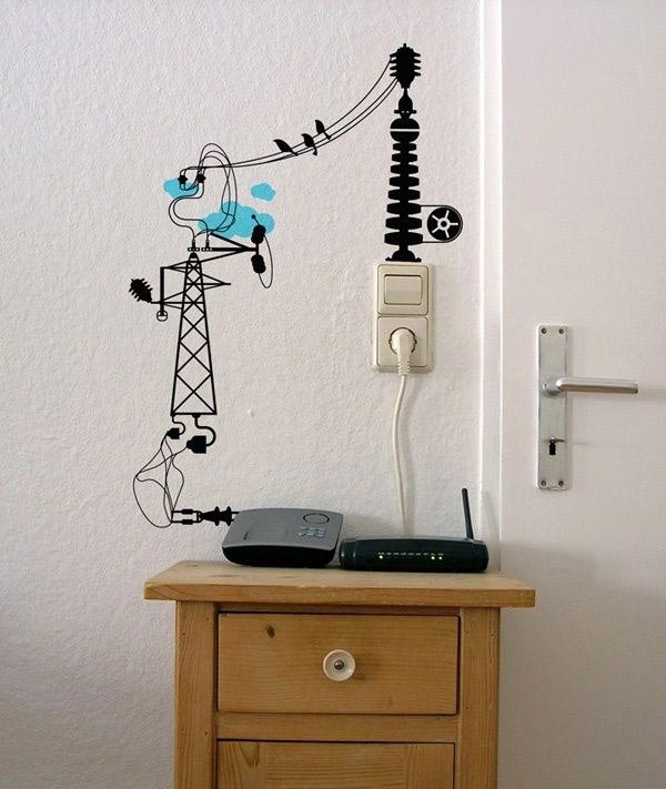 20 Creative DIY Ideas To Hide The Wires in The Wall Room - WooHome