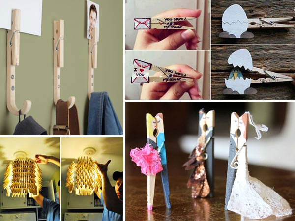 4 DIY Clothespin Crafts, Home Decor Ideas