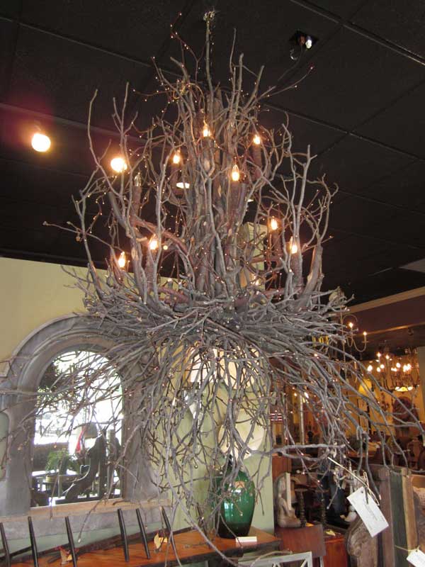 30 Creative DIY Ideas For Rustic Tree Branch Chandeliers WooHome