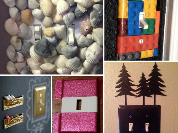 diy rustic light switch covers