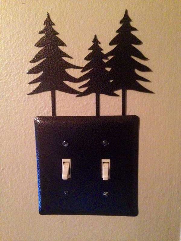 diy rustic light switch covers