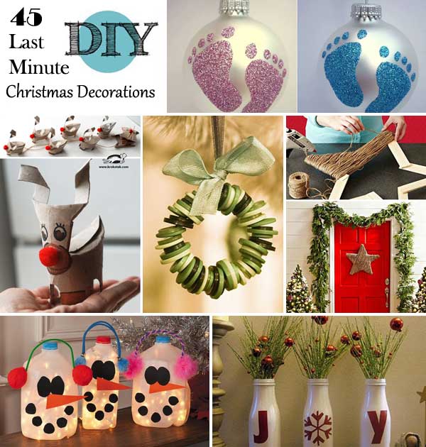 45 Budget-Friendly Last Minute DIY Christmas Decorations - WooHome