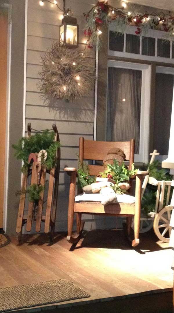 Store Decoration Ideas For Christmas - Porch Christmas Decorating Front ...