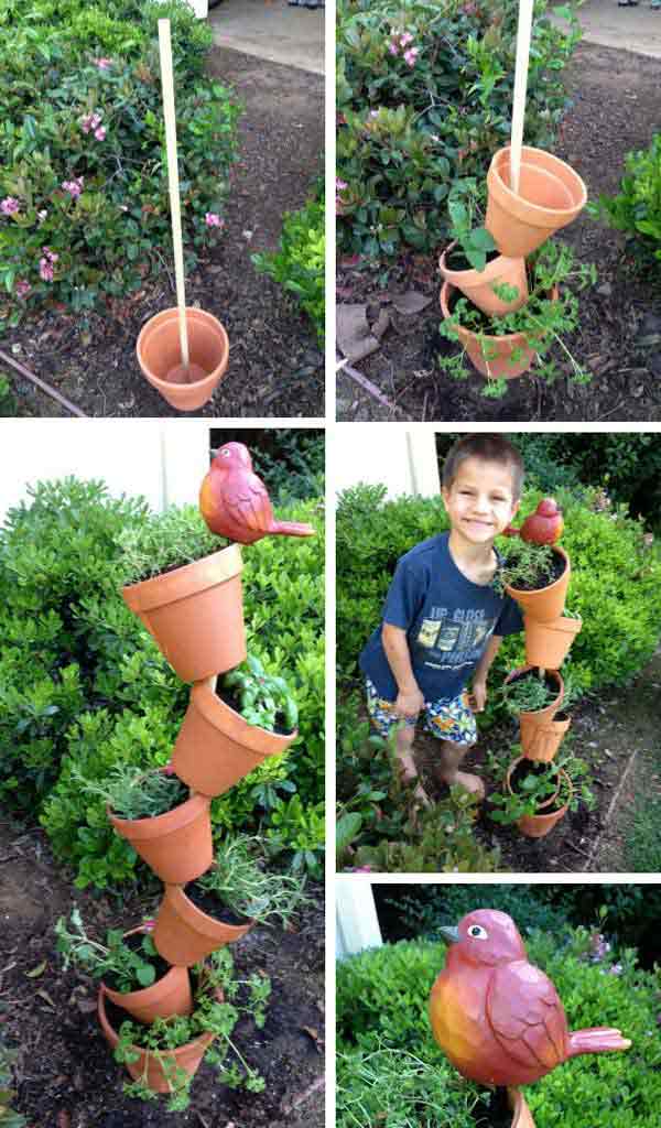 Top 30 Easy & Cheap DIY Garden Pots and Containers