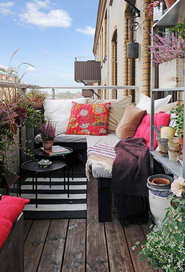 30 Inspiring Small Balcony Garden Ideas - Amazing DIY, Interior & Home