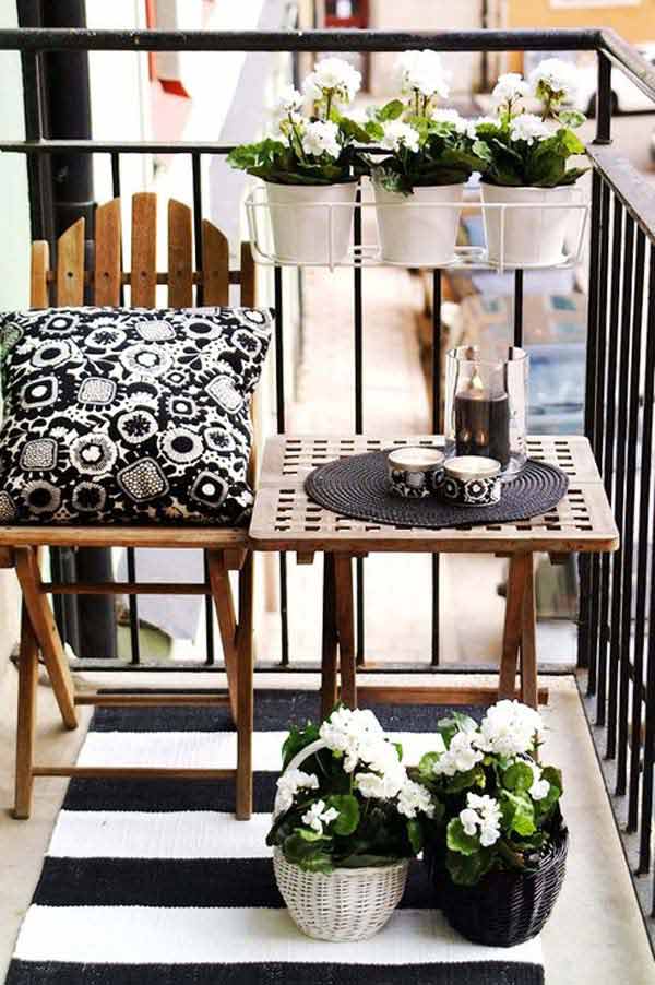 30 Inspiring Small Balcony Garden Ideas - Amazing DIY, Interior & Home