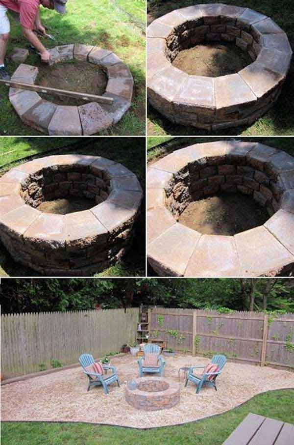 38 Easy And Low Cost Diy Fire Pit Ideas Woohome