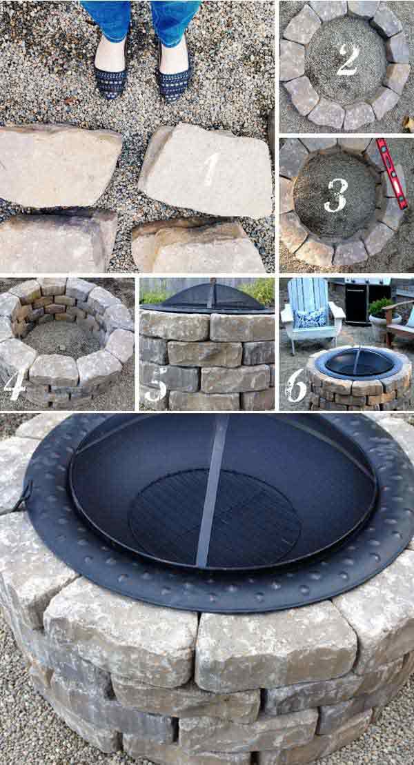 38 Easy And Low Cost Diy Fire Pit Ideas Woohome