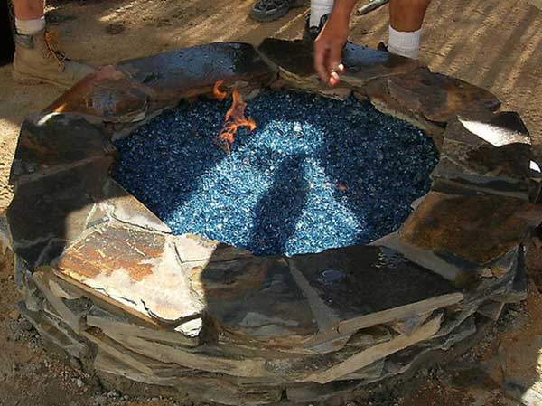 Create a Fire Pit with Fireplace Glass