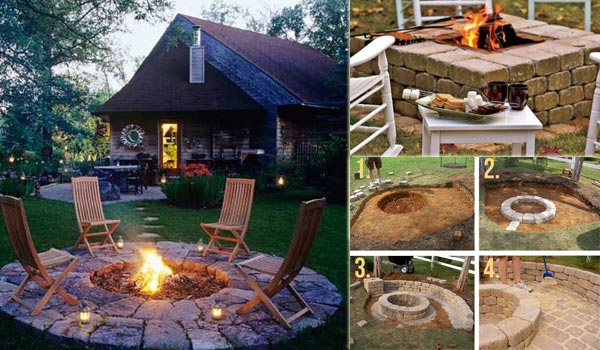 Diy Fire Pit Ideas, How Big Should A Backyard Fire Pit Be