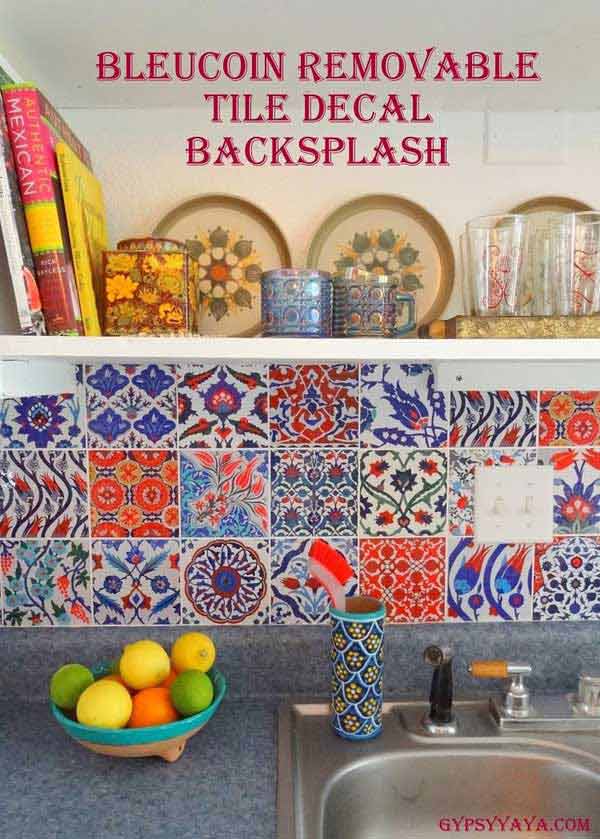 24 Low-Cost DIY Kitchen Backsplash Ideas and Tutorials - WooHome