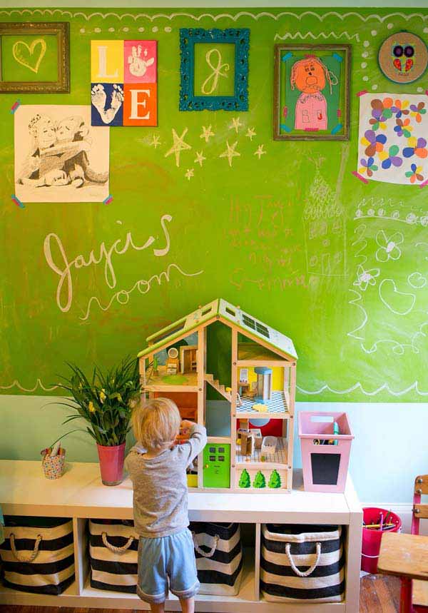 30 Fun Chalkboard Paint Ideas for Kids Room  Kids room design, Kids room,  Chalkboard wall bedroom