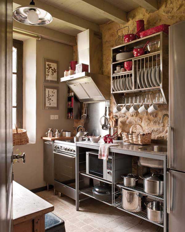 38 Cool Space-Saving Small Kitchen Design Ideas - Amazing DIY, Interior