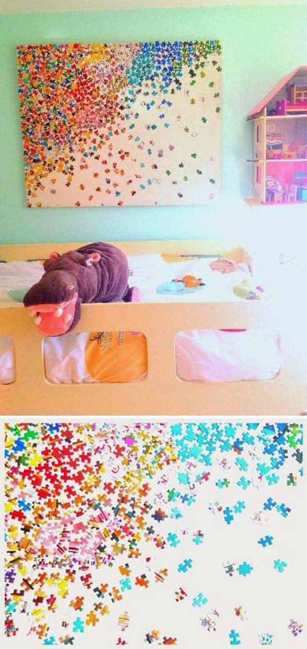 How to paint a geometric colorful accent wall for a Kids room - YouTube