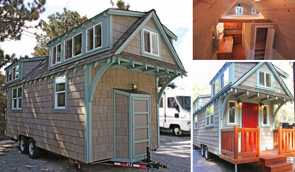 Tiny Craftsman Bungalow on Wheels