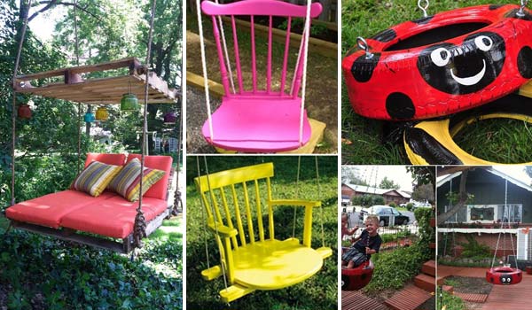22 Amazingly DIY Patio and Garden Swings