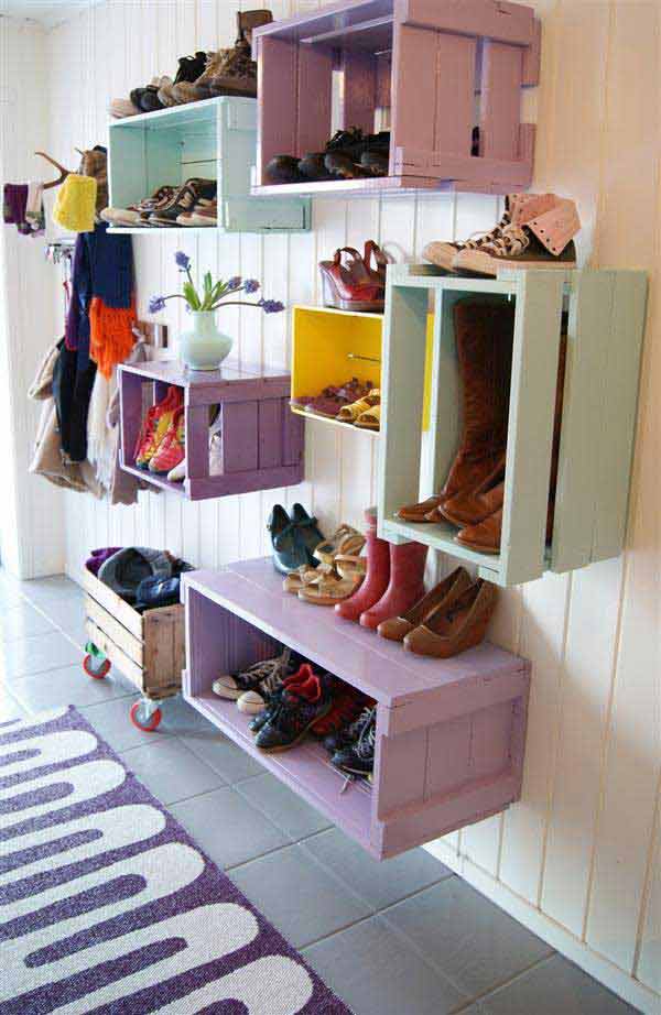 15 Clever DIY Shoe Storage Ideas