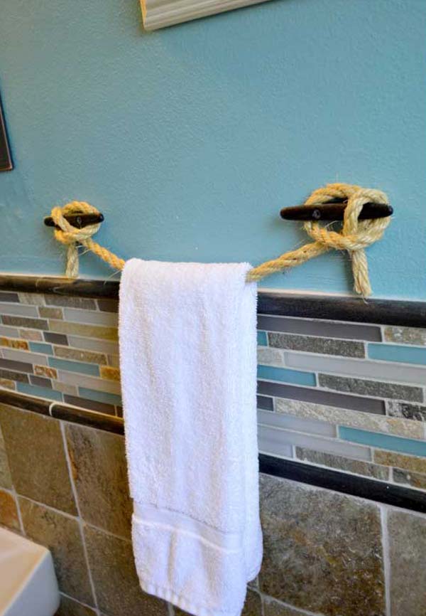 New Year Organization Idea: Bathroom Towel Display With Window Clings  Created With Cricut · DIY