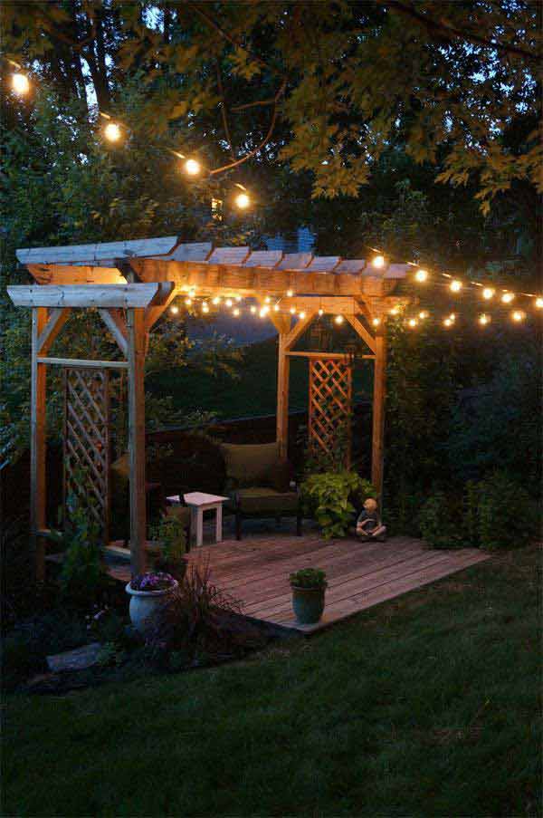 Best 26 Breathtaking Yard and Patio String Light Ideas