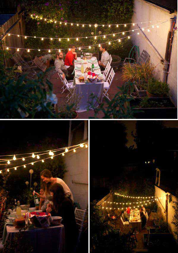 Best 26 Breathtaking Yard and Patio String Light Ideas