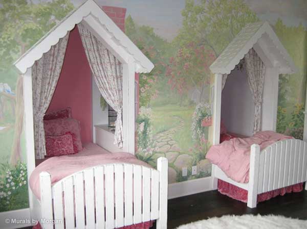 little girls house bed