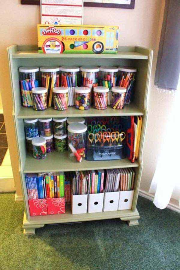 cheap ways to organize a child's room