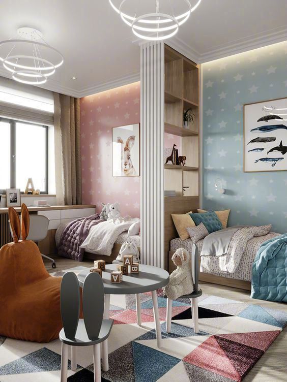 Boy and best sale girl bedroom themes